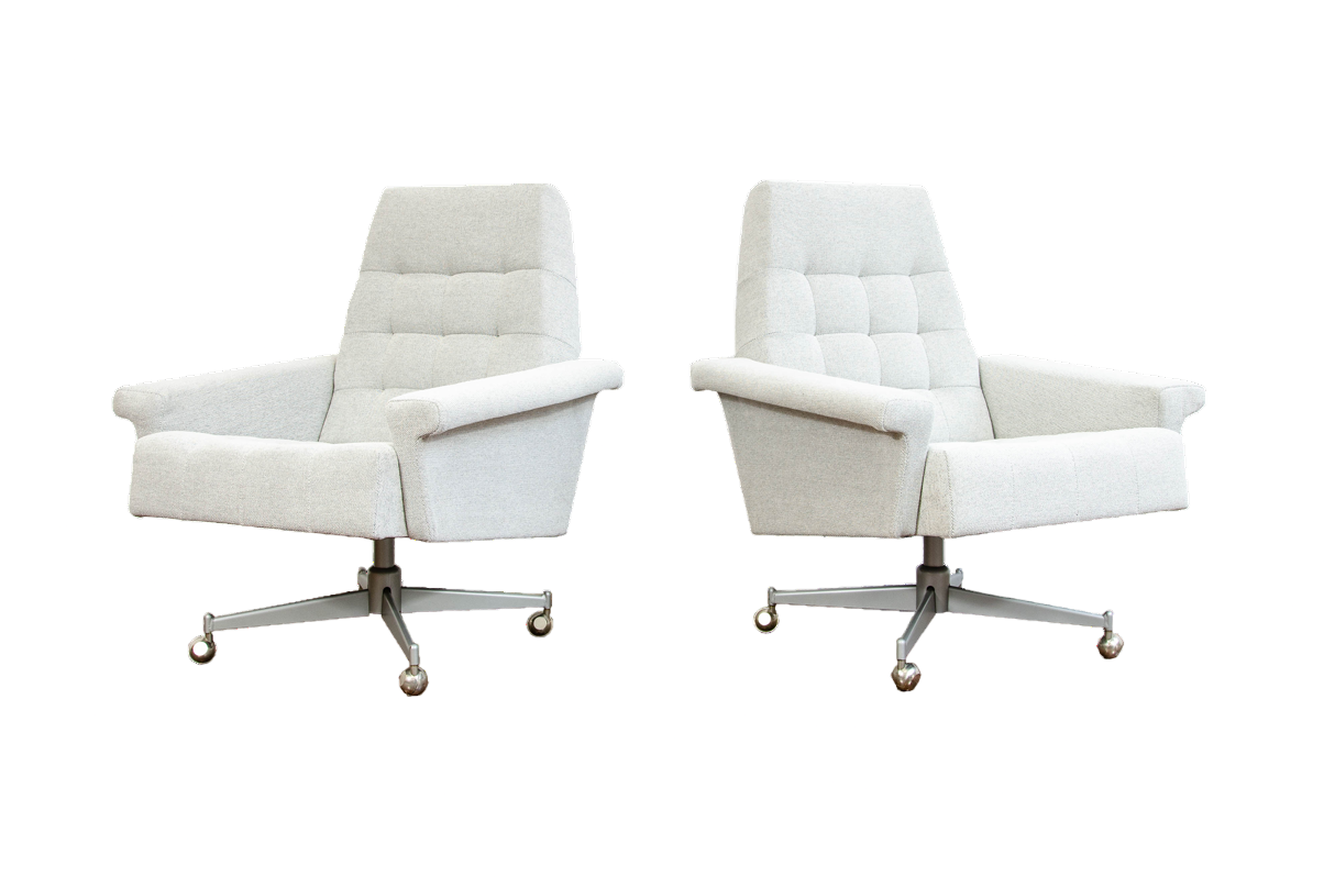 Pair Of Swivel Armchairs By Up Zavody 1970s, Czechoslovakia