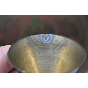 Brass Shot Glasses and tray set, Decorative metal goblets with platter