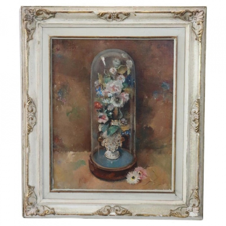 Still Life with Flowers, 1938, Oil on Board