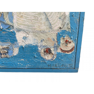 Vintage 1970s Italian Abstract Painting