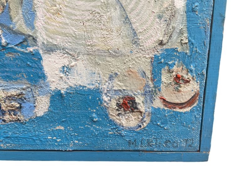 Vintage 1970s Italian Abstract Painting