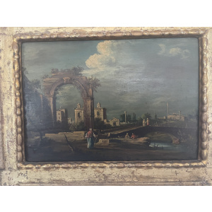 Francesco Guardi Capriccio with Ruins and Figures, Venice