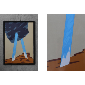 Mino Ceretti, Color Serigraph, 1988, Framed
