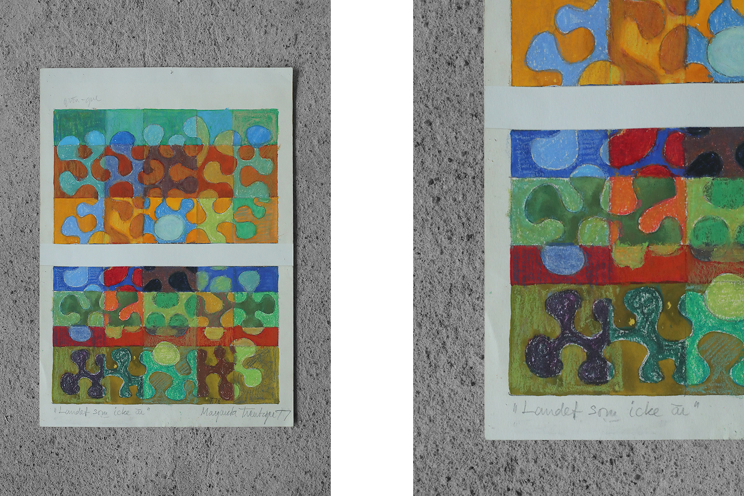 Margareta Treutiger, Mixed Media on Paper, 1978