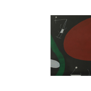 Joan Miró, Soleil et Étincelles, Color Lithograph, 1960s, Framed