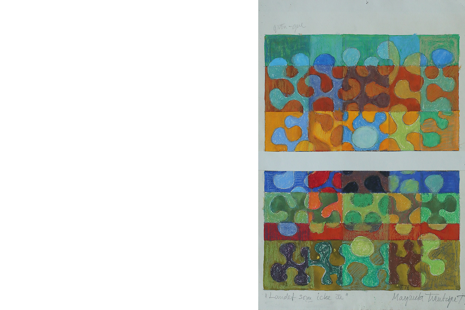 Margareta Treutiger, Mixed Media on Paper, 1978