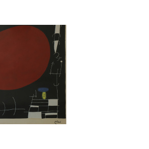 Joan Miró, Soleil et Étincelles, Color Lithograph, 1960s, Framed
