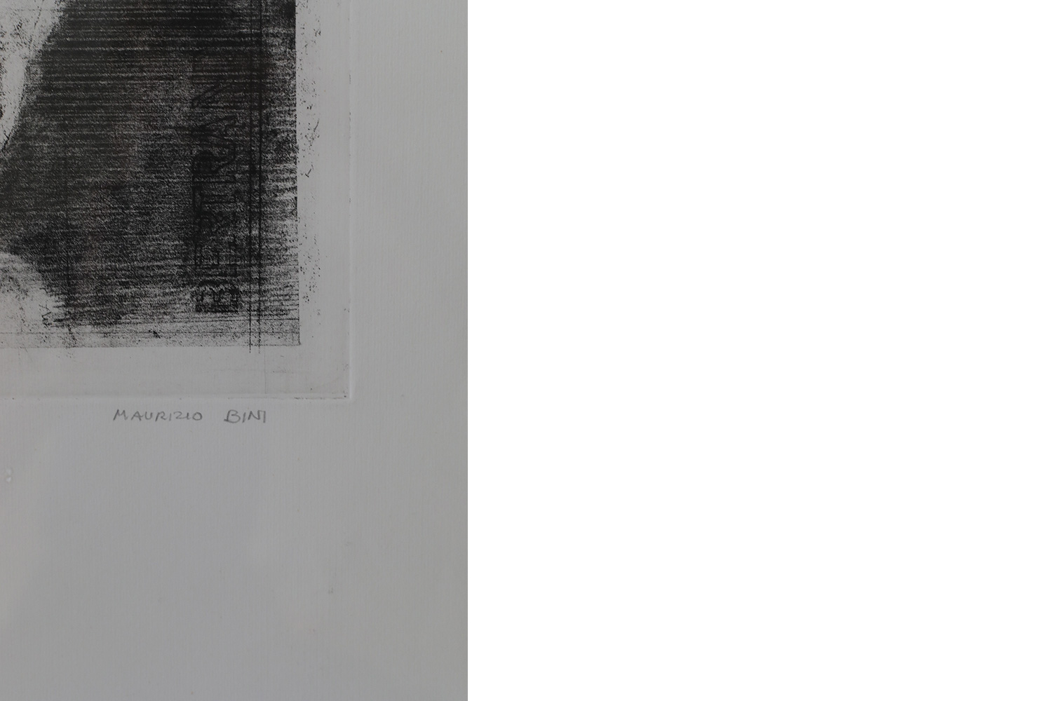 Maurizio Bini, Etching on paper, 1960s, Framed