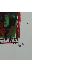 Rosario Calì, Cromatismo Ermetico, Mixed Media on Paper, 1960s, Framed