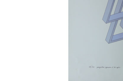 Oscar Reutersvärd, Impossible Figures, Perspective Japonaise No 331, Color Lithograph on Fabriano Paper - Image 6