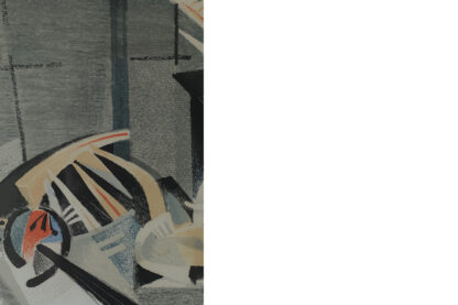 Jürgen Von Konow, Window View, Söndrum, Color Lithograph, 1958, Framed - Image 4