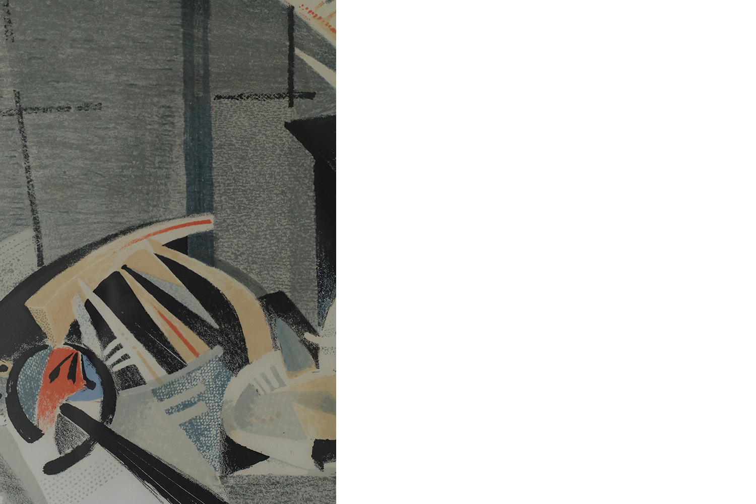 Jürgen Von Konow, Window View, Söndrum, Color Lithograph, 1958, Framed