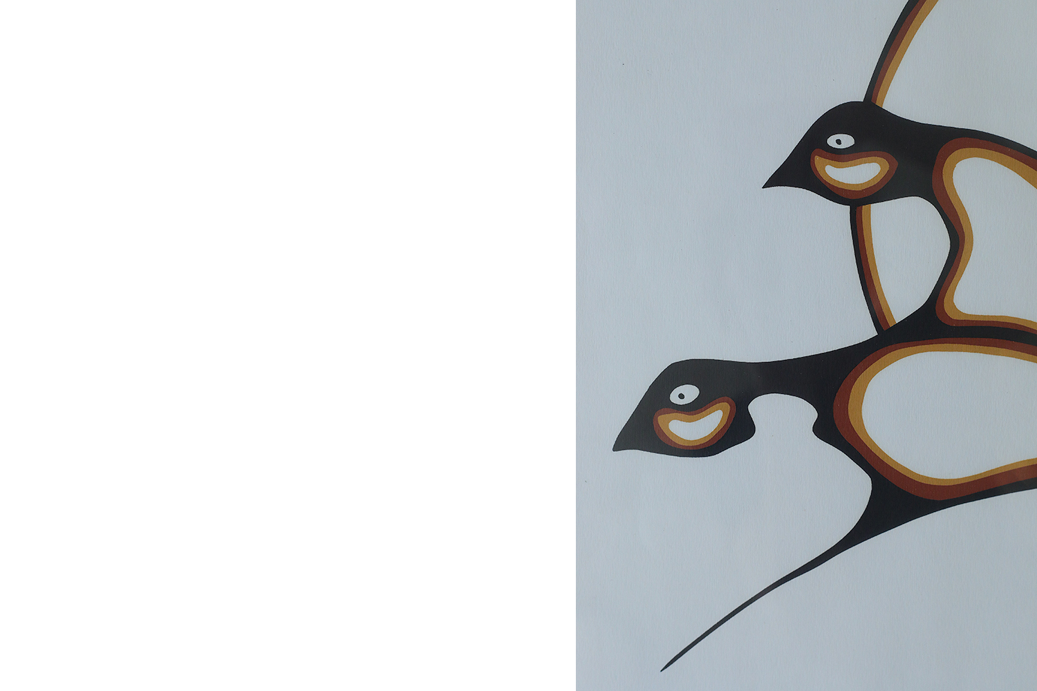 Saul Mamakeesick, Protection, Acrylic on Art Paper, 1980, Framed