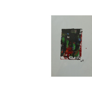 Rosario Calì, Cromatismo Ermetico, Mixed Media on Paper, 1960s, Framed