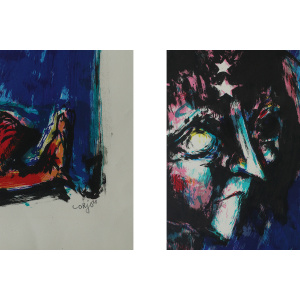 Bernard Lorjou, Des Fols, Antinea, Color Lithograph on Arches Paper, 1959