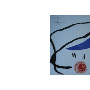 Joan Miró, Poema I, 1968, Poster, Barcelona, 1995