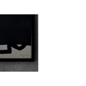 Eduardo Chillida, Original Vintage Lithograph on cardboard, Framed