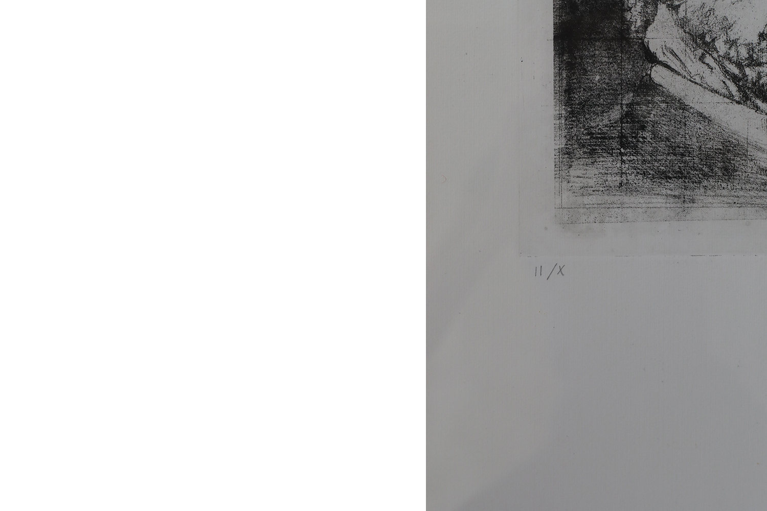 Maurizio Bini, Etching on paper, 1960s, Framed