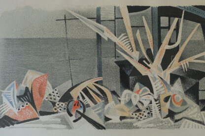 Jürgen Von Konow, Window View, Söndrum, Color Lithograph, 1958, Framed - Image 2