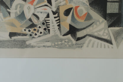 Jürgen Von Konow, Window View, Söndrum, Color Lithograph, 1958, Framed - Image 3