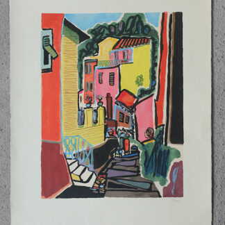 Vintage Color Lithograph, Lerici
