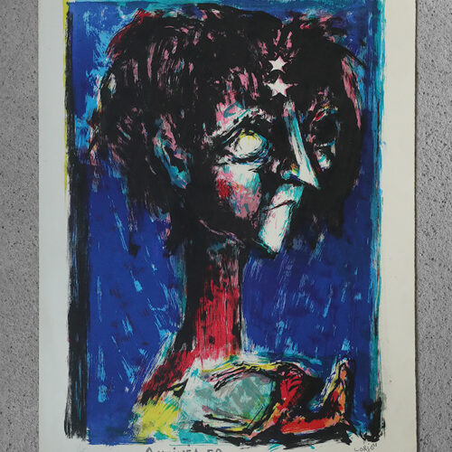 Bernard Lorjou, Des Fols, Antinea, Color Lithograph on Arches Paper, 1959