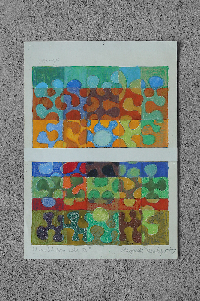 Margareta Treutiger, Mixed Media on Paper, 1978