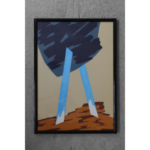 Mino Ceretti, Color Serigraph, 1988, Framed