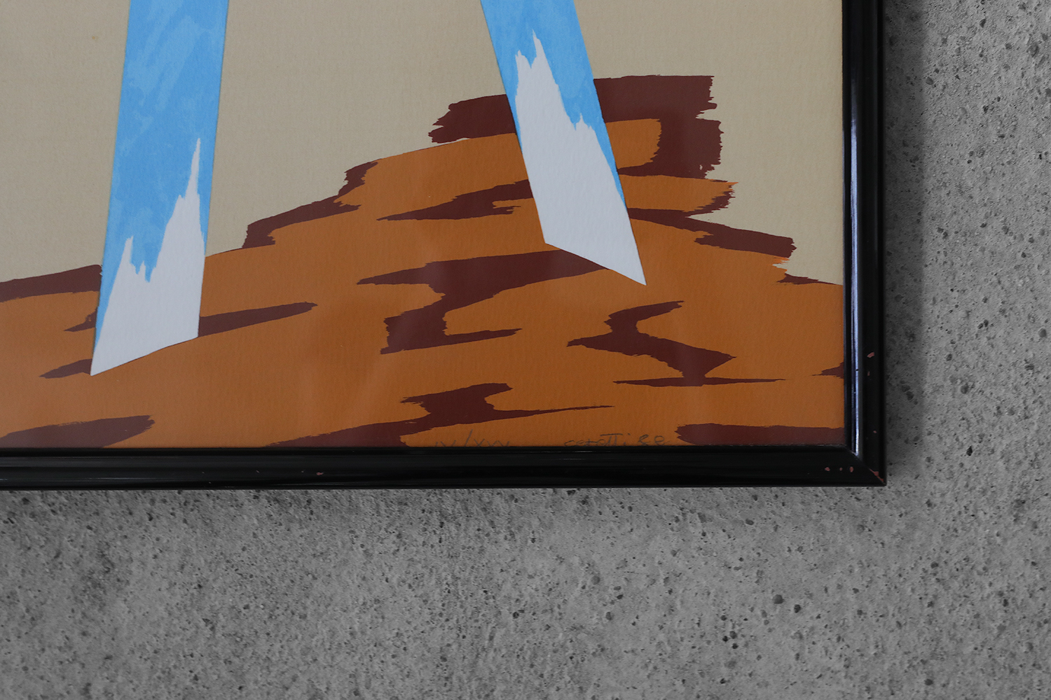 Mino Ceretti, Color Serigraph, 1988, Framed