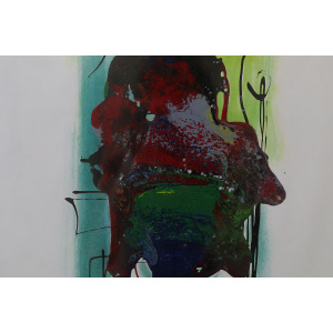 Rosario Calì, Cromatismo Ermetico, Mixed Media on Paper, 1970s, Framed
