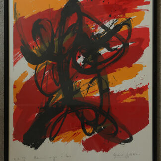 Gérard Gosselin, Hommage à Lorca, Color Lithograph, 1986, Framed