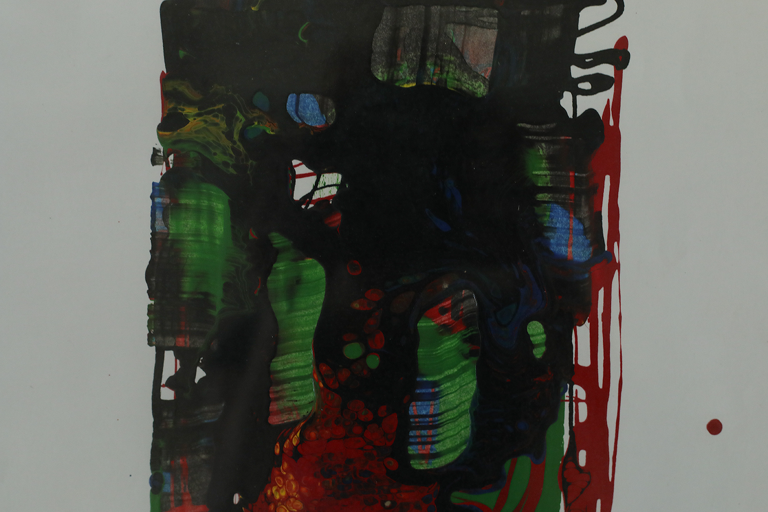 Rosario Calì, Cromatismo Ermetico, Mixed Media on Paper, 1960s, Framed