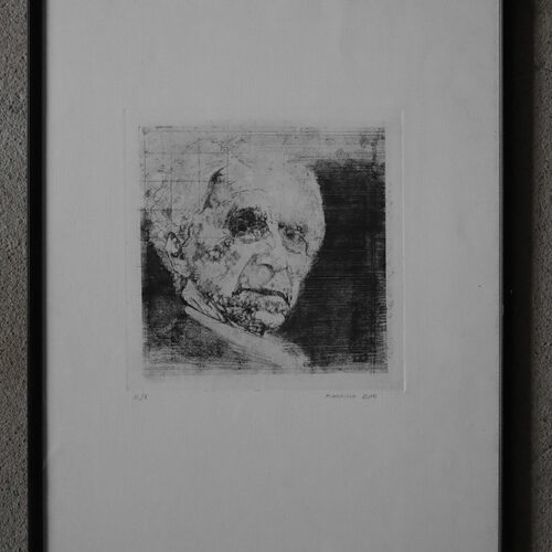 Maurizio Bini, Etching on paper, 1960s, Framed
