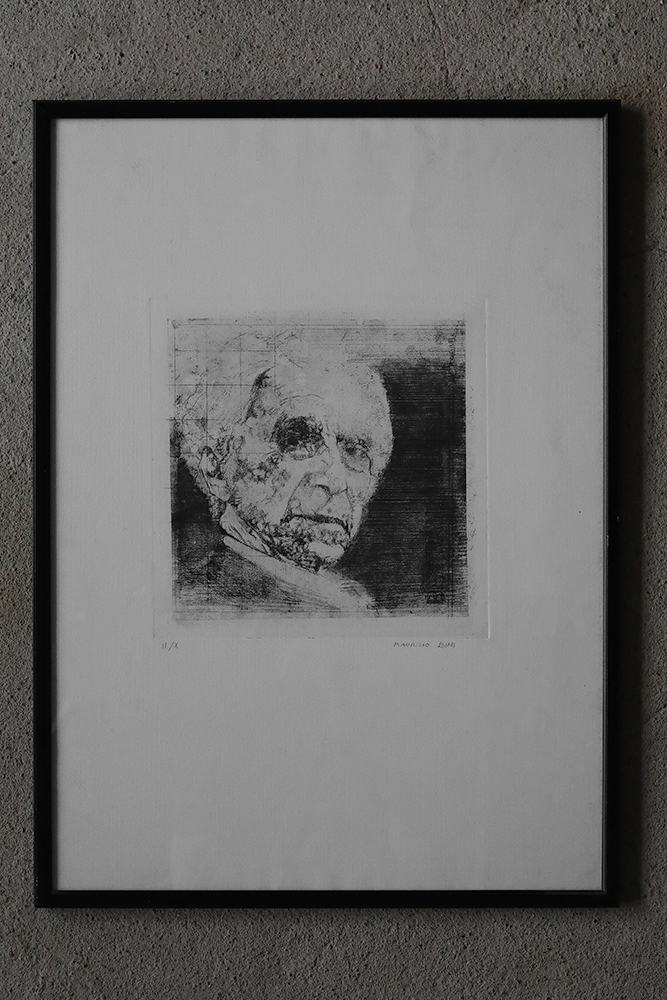 Maurizio Bini, Etching on paper, 1960s, Framed