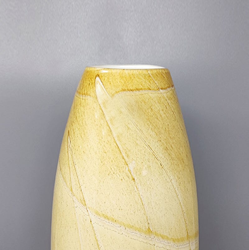1970s Gorgeous Pair of Vases in Murano Glass by Enrico Coveri. Made in Italy