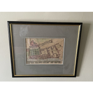 19th century Fisher’s Ground Plan Of The Royal Palace Of Whitehall