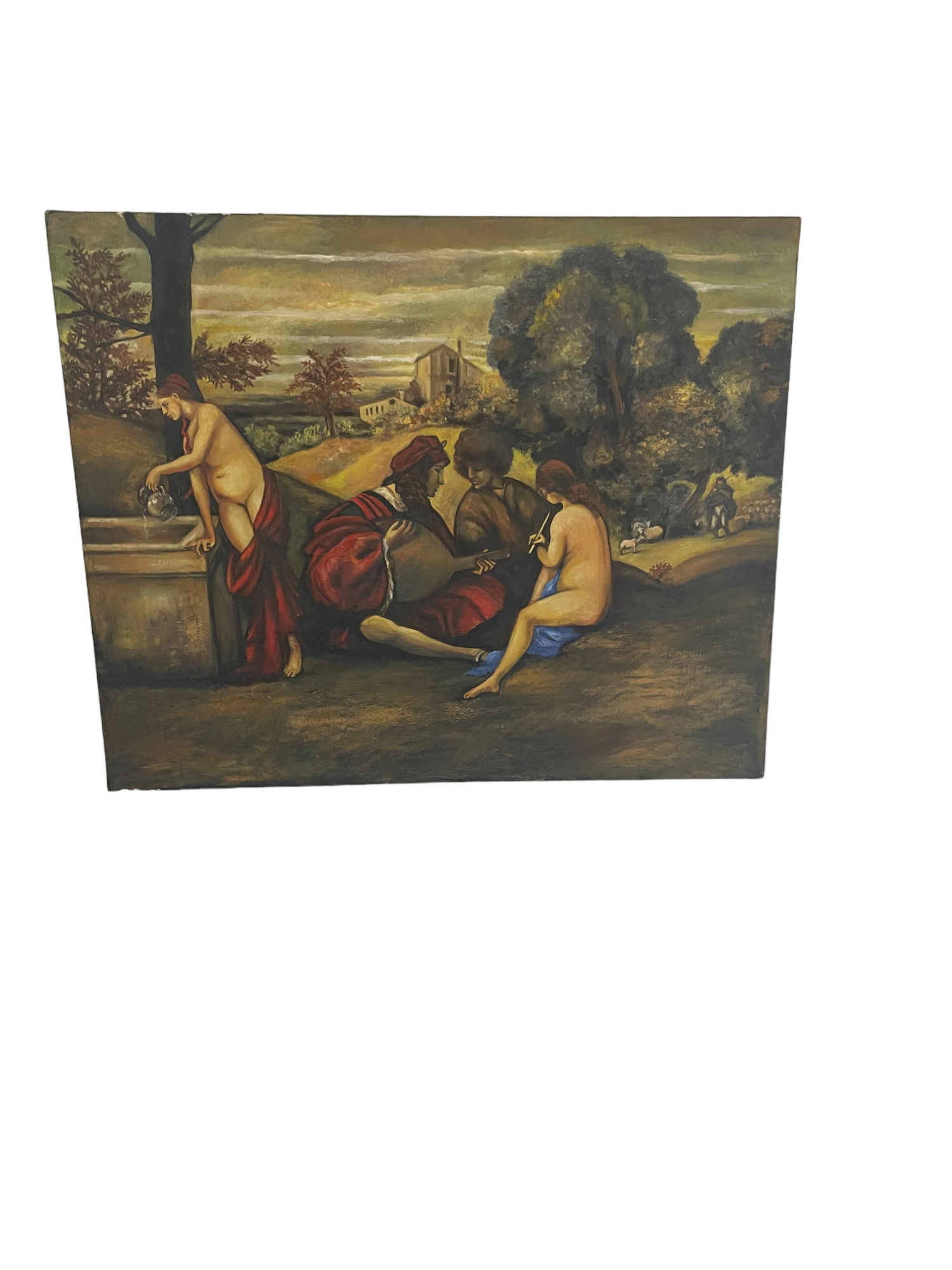 vintage old master painting after Titian