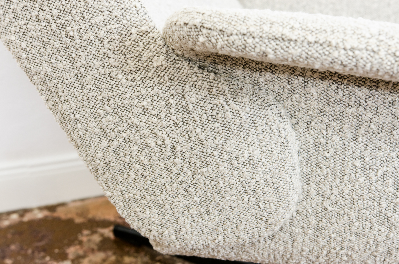 Swivel Chair "B7041" by Radomsko In Bouclé, Poland, 1970's