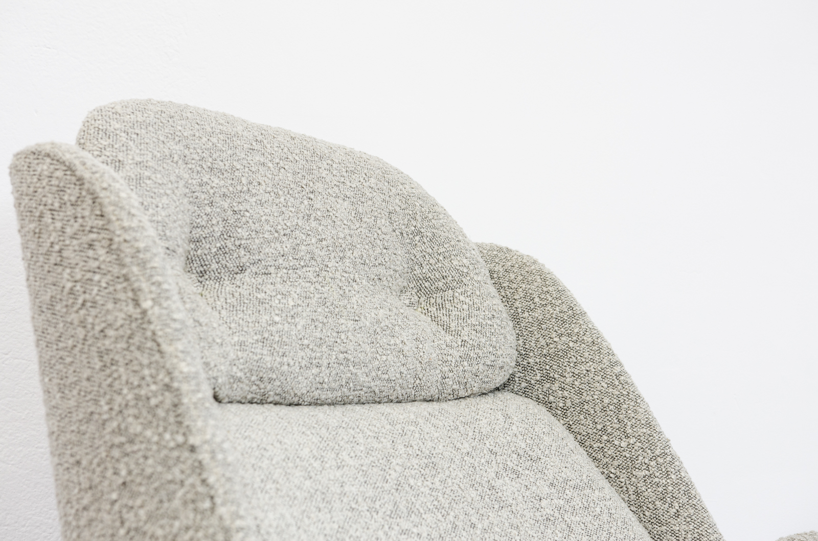 Swivel Chair "B7041" by Radomsko In Bouclé, Poland, 1970's