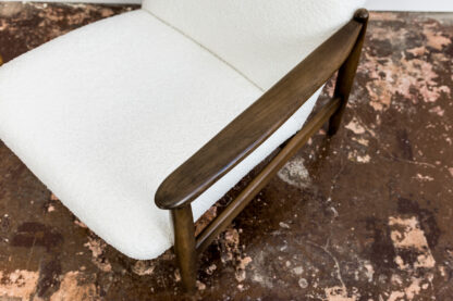 Pair Of White "Gfm 64" High Back Armchairs By Edmund Homa, 1960s - Image 7