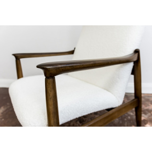 Pair Of White "Gfm 64" High Back Armchairs By Edmund Homa, 1960s
