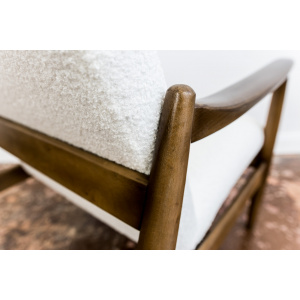 Pair Of White "Gfm 64" High Back Armchairs By Edmund Homa, 1960s