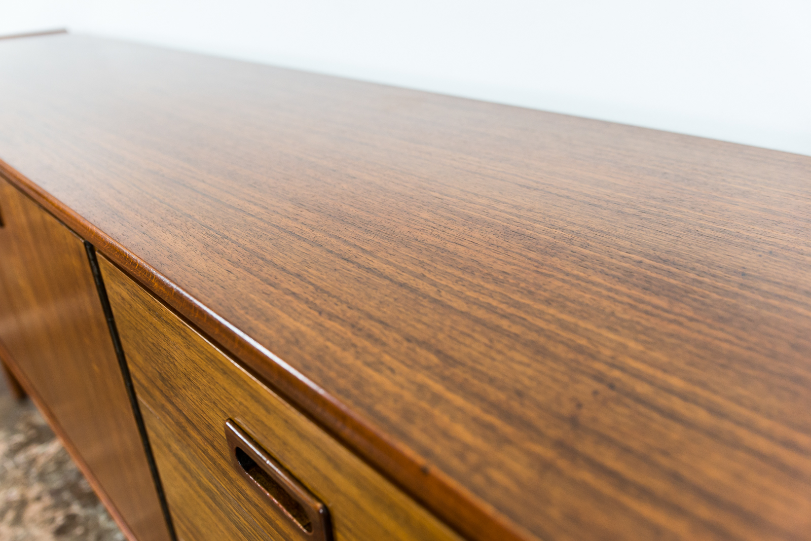 Restored Walnut Sideboard From Bydgoskie Furniture Factory, 1960s