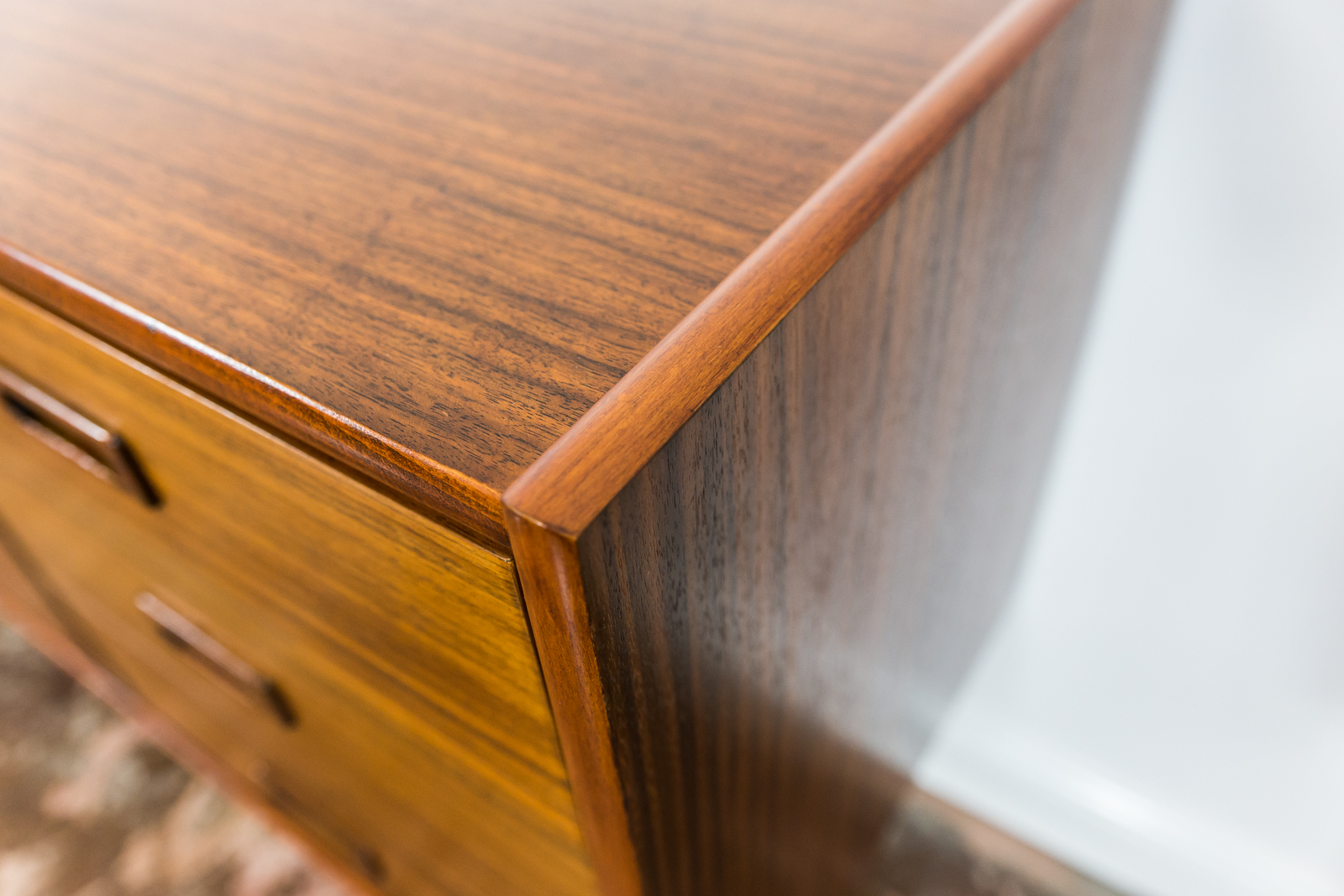 Restored Walnut Sideboard From Bydgoskie Furniture Factory, 1960s