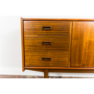 Restored Walnut Sideboard From Bydgoskie Furniture Factory, 1960s