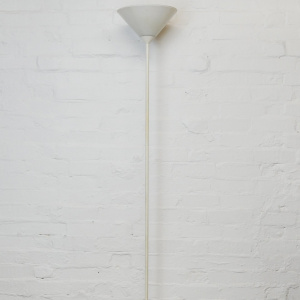 White Enamelled Torchiere Metal Floor Lamp By SCE, 1970s