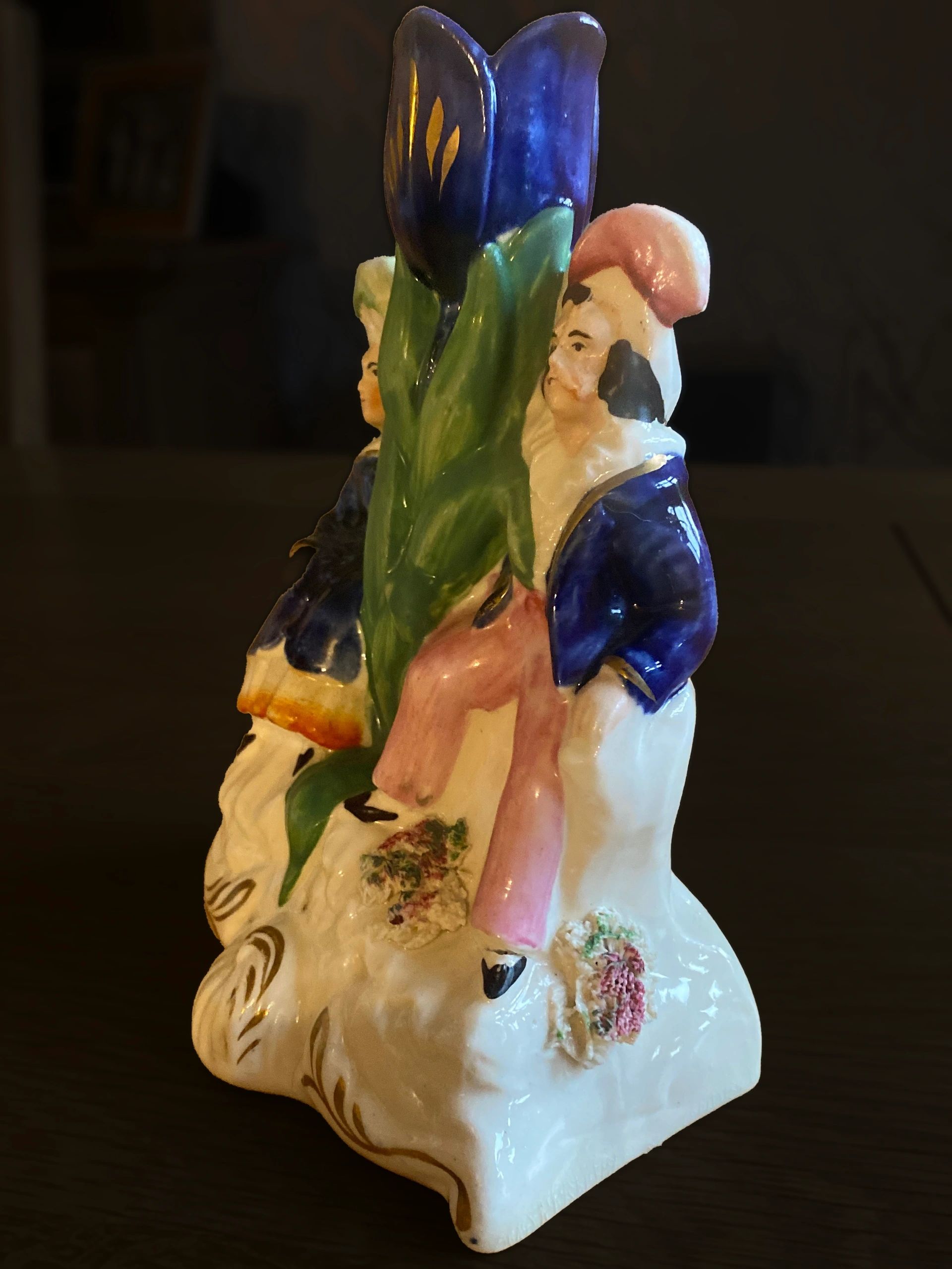 English Staffordshire spill vase circa 1850-60