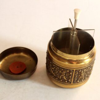 Erhard and sons brass cigarette box, vintage from the 1960s