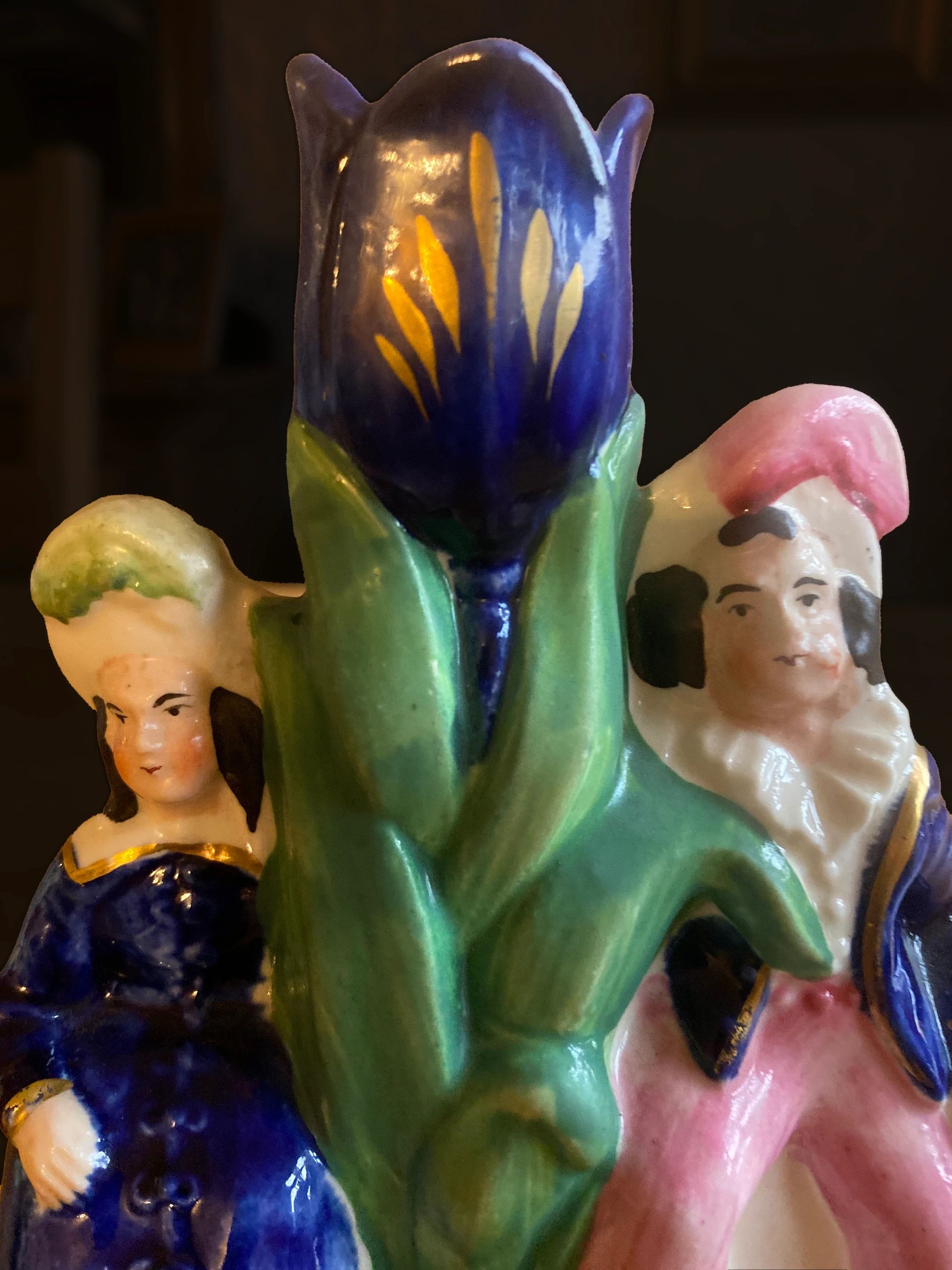 English Staffordshire spill vase circa 1850-60