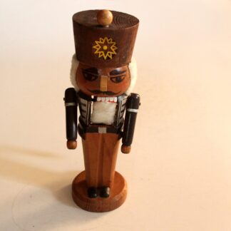 Handmade wooden nutcracker, made in Erzgebirge/East Germany, vintage from the 1960s